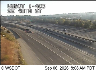 I-405 at MP 10.6: SE 40th St live camera view