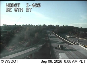 I-405 at MP 12.8: SE 8th St live camera view