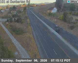US101 : Dunbarton Rd live camera view