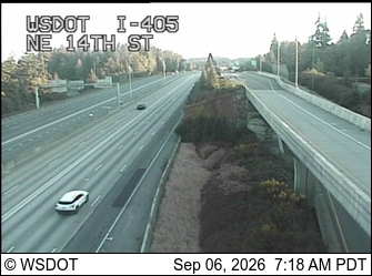 I-405 at MP 14.2: NE 14th St live camera view
