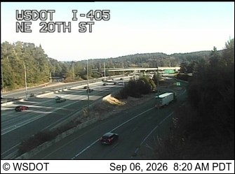 I-405 at MP 14.5: NE 20th St live camera view