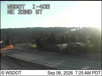 I-405 at MP 14.6: NE 22nd St live camera view