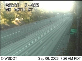 I-405 at MP 16.3: NE 48th St live camera view