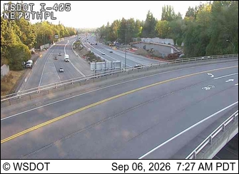 I-405 at MP 17.4: NE 70th Pl live camera view