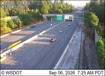I-405 at MP 18.7: NE 98th St live camera view