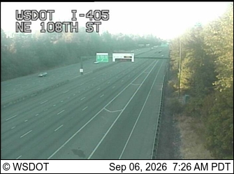 I-405 at MP 19.3: NE 108th St live camera view