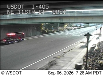 I-405 at MP 19.8: NE 116th St, SPUI live camera view