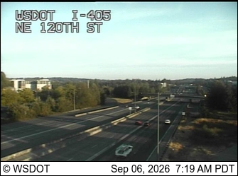 I-405 at MP 20.1: NE 120th St live camera view