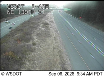 I-405 at MP 21.3: NE 139th St live camera view