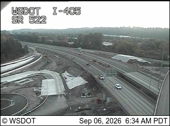 I-405 at MP 23.6: SR 522 Interchange live camera view