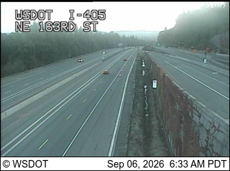 I-405 at MP 22.8: NE 163rd St live camera view