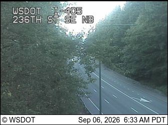 I-405 at MP 25.6: 236th St SE, NB live camera view
