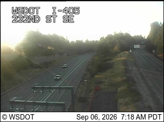 I-405 at MP 25.9: 232nd St SE live camera view