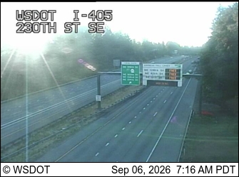 I-405 at MP 26.1: 230th St SE live camera view