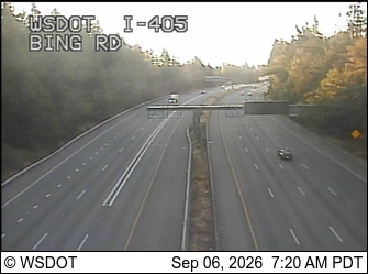 I-405 at MP 29.2: Bing Rd live camera view