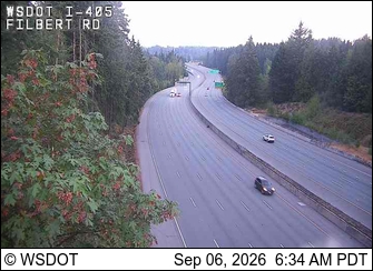 I-405 at MP 29.5: Filbert Rd live camera view