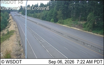 I-5 at MP 2.8: Discovery Trail Crossing live camera view