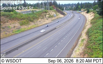 I-5 at MP 3.6: S of 63rd St live camera view