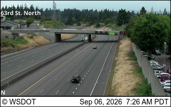I-5 at MP 3.7: N of 63rd St live camera view