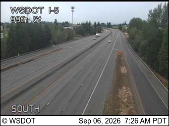 I-5 at MP 5.4: 99th St live camera view