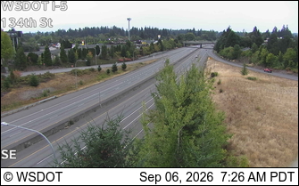 I-5 at MP 7.3: 134th St live camera view