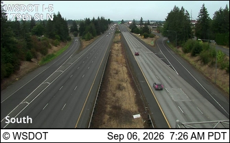 I-5 at MP 9.7: N of 179th St live camera view