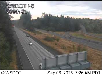 I-5 at MP 11: 209th St live camera view