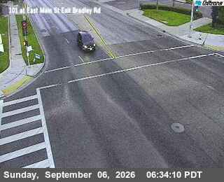 US-101: East Main St Exit Bradley Rd live camera view