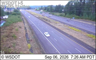I-5 at MP 16.2: Weigh Station live camera view