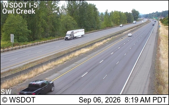 I-5 at MP 35.8: Owl Creek live camera view