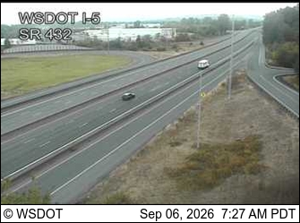I-5 at MP 36.9: SR 432 Interchange live camera view