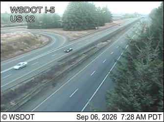 I-5 at MP 68.4: US 12 Interchange live camera view