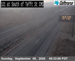 US-101: South of Tefft St live camera view