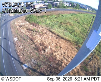 I-5 at MP 79.10: Chamber Way live camera view