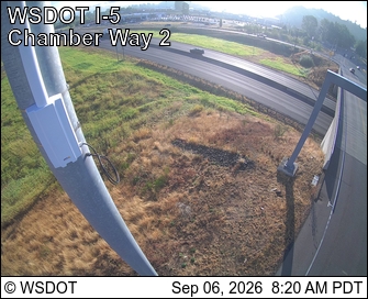 I-5 at MP 79.10: Chamber Way live camera view