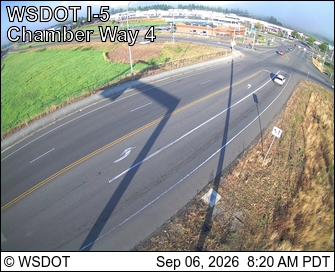 I-5 at MP 79.10: Chamber Way live camera view