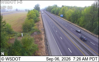I-5 at MP 80: Chehalis live camera view