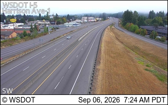 I-5 at MP 82.7: Harrison Ave #1 live camera view