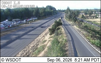 I-5 at MP 88.3: US 12 Interchange Grand Mound live camera view