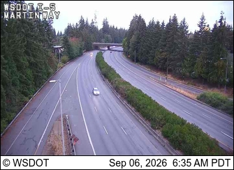 I-5 at MP 109: Martin Way live camera view