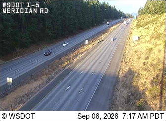 I-5 at MP 113: Meridian Rd live camera view
