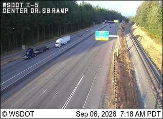 I-5 @ MP 117.4: Center Dr SB live camera view