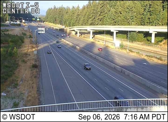 I-5 at MP 117.9: Center Dr live camera view