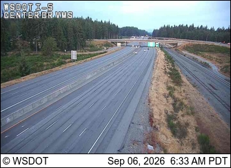 I-5 @MP 118.16: Center Dr VMS live camera view