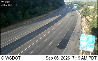 I-5 at MP 120.4: JBLM South live camera view