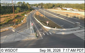 I-5 at MP 122.7: Madigan Gate live camera view
