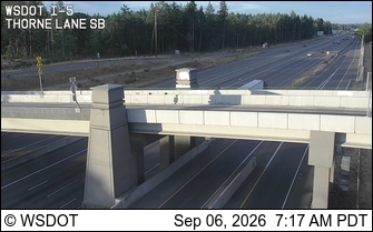 I-5 at MP 123.4: Thorne Lane SB live camera view