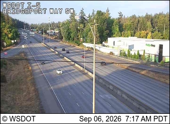 I-5 at MP 125.9: Bridgeport Way live camera view