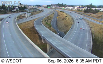 I-5 SB at MP 132.4: SR 16 Interchange live camera view
