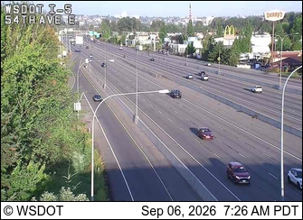 I-5 at MP 137.5: 54th at Fife live camera view